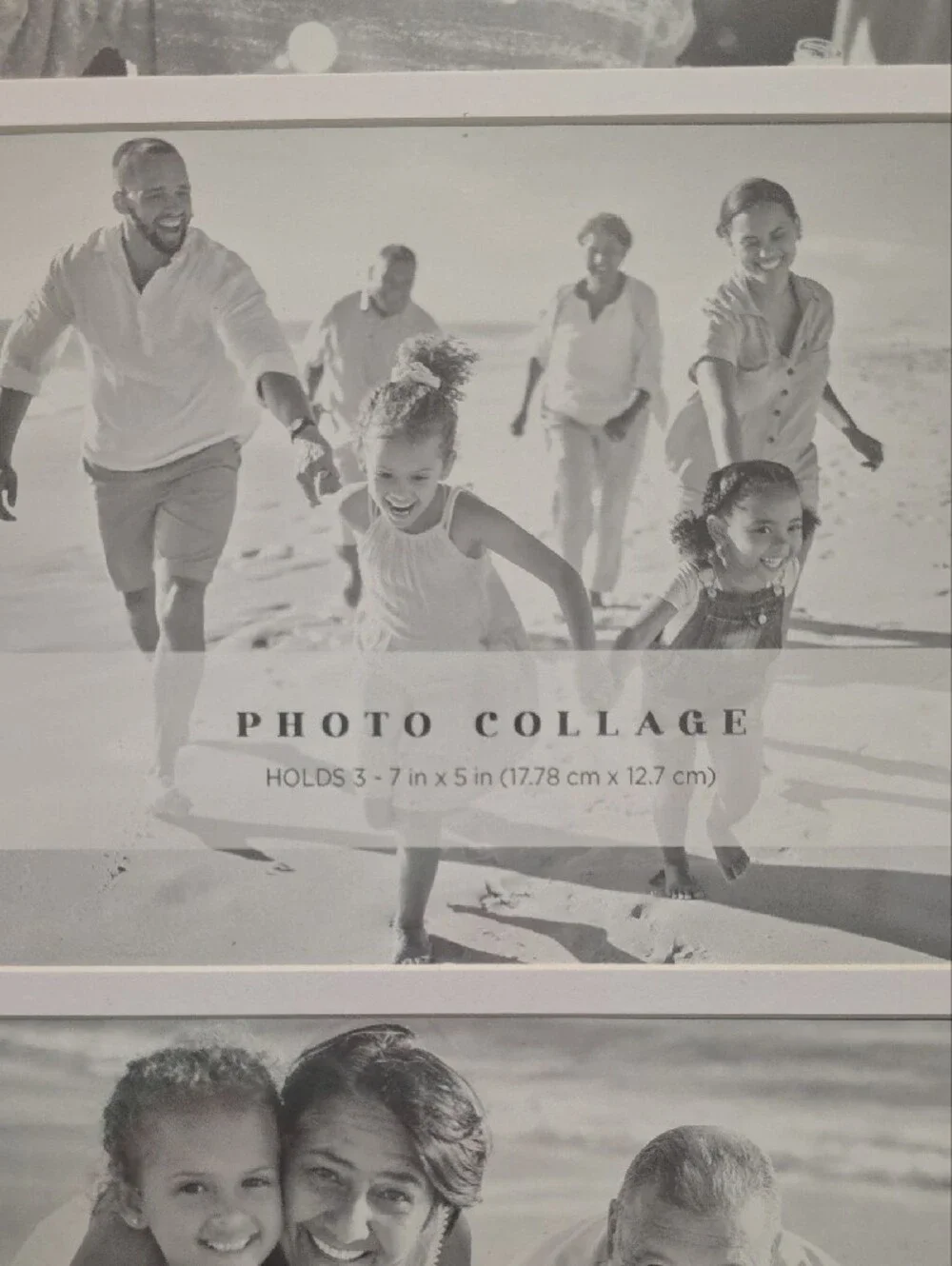 Black Photo Collage Frame - 3-Opening Vertical